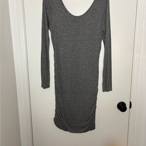 Mossimo Supply Co Gray Long Sleeve Bodycon Dress